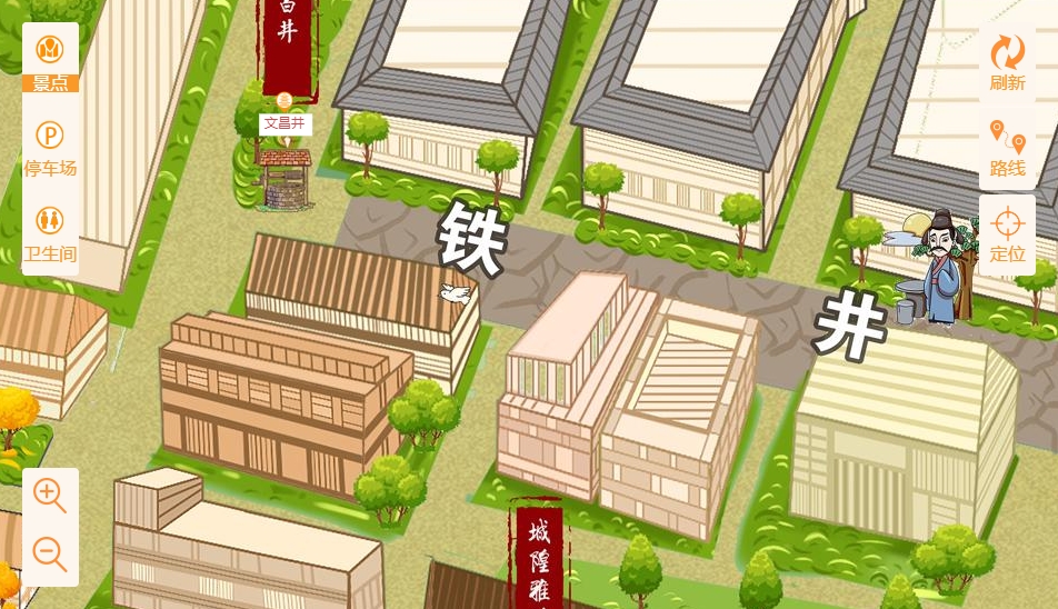 西青智慧景区：手绘地图与语音导览的完美融合